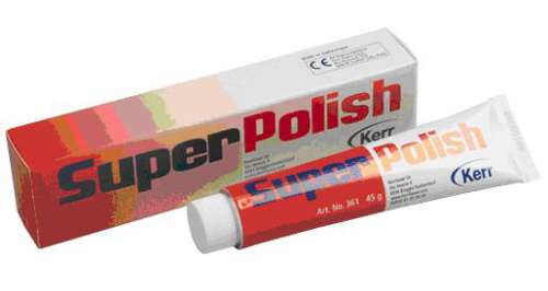 Супер  Полиш №361 (красная) 45 гр.Super Polish паста мелкой зернистости для финишной полировки, KERR