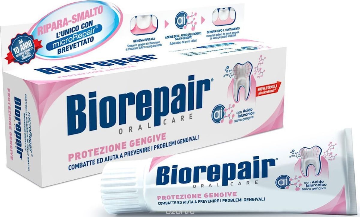 Зубная паста BIOREPAIR Gum Protection длч защиты десен,  75 мл